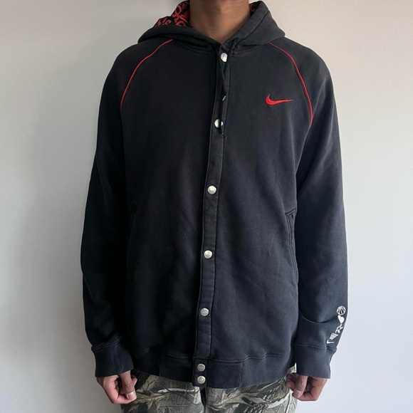 Nike Other - Nike Snap Button jacket Passion for the game hoodie